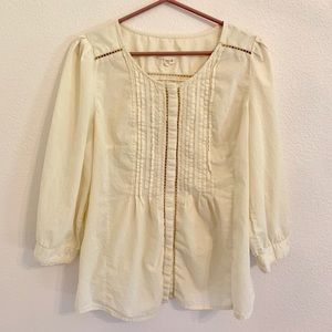 Embroidered long sleeve blouse